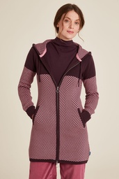 [W24A66] Jaquard cardigan (plum)