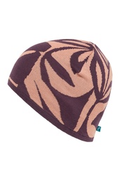 [W24M62] Soft knitted hat (plum)