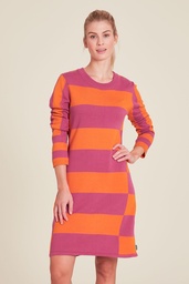 [W24E60] Strick-Kleid im Block-Design