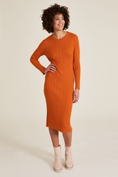 [W24E110] Silky EcoVero™ dress (dark peach)