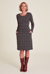 [W24E10] Waisted jersey dress (garland)