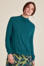 [W24C153] EcoVero™ blouse (bermuda blue)