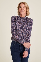 [W24C153] EcoVero™ blouse (fan)