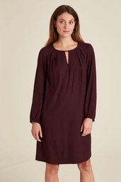 [W24E25] Lockeres EcoVero™-Kleid (plum)