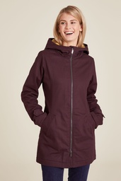 [W24A92] Gefütterte Jacke aus Twill (plum)