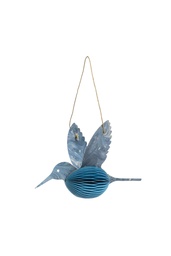 [MX921] Paper pendant BLUE HUMMINGBIRD