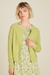 [S25A60] Ajour knitted cardigan (herbal garden)