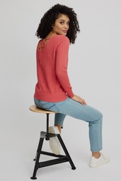 [S25C63] Knitted sweater (coral)