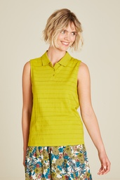 [S25C162] Bluse aus Ajour-Jersey (pear)