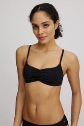 [S25U03] Bralette made of organic cotton (black 1)