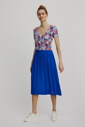 [S25F24] Long skirt made from EcoVero viscose™ (dazzling blue)