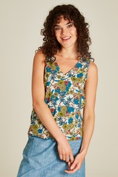 [S25C22] Top made from EcoVero viscose™ (bouquet)