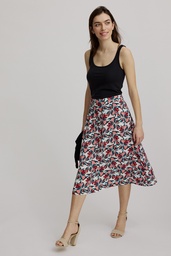 [S25F21] Long skirt made from EcoVero viscose™ (cocoa)