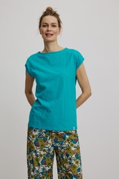 [S25C42] Loose shirt with details (lake)