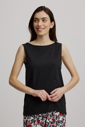 [S25C45] Top in wrap look (black 1)