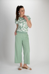 [S25G40] Loose jersey pants (granite green)