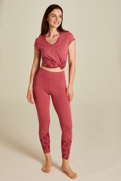 [S25G01] Jersey leggings (rose wine)