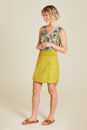 [S25F91] Balloon skirt in twill (pear)