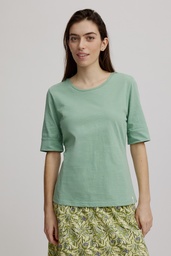 [S25C48] Comfortable slub shirt (granite green)