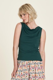 [S24C05] Top with waterfall neckline (deep forest)